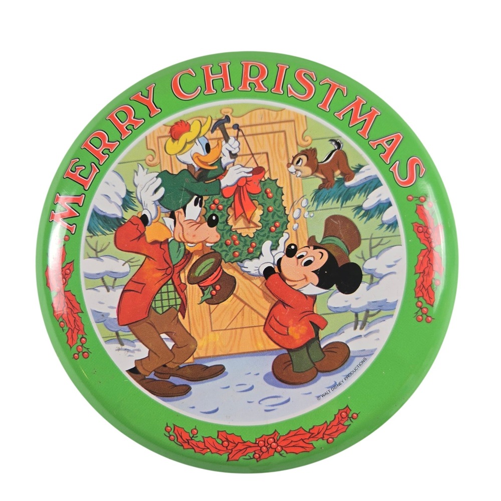 Disney Merry Christmas Collector Tin Limited Edition Vintage Retro Mickey Mouse